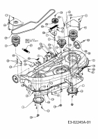 Ersatzteile Gutbrod Rasentraktoren GLX 117 SAL Typ: 13AU606H690 (2004) Mähwerk H (46"/117cm)