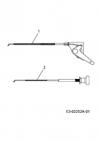 Ersatzteile Yard-Man Rasentraktoren AG 6150 K Typ: 13AI604G643  (2004) Choke- und Gaszug