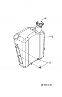 Ersatzteile Gutbrod Gartentraktoren XLX 117 SAL Typ: 14AU806H690  (2004) Tank 3 Gal