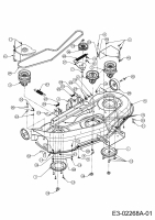 Ersatzteile Yard-Man Rasentraktoren AH 6200 Typ: 13AU604H643 (2004) Mähwerk H (46"/117cm)