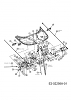 Ersatzteile MTD Rasentraktor Sprinto Typ: 13B-33E-678  (2006) Bowdenzüge, Bremspedal 