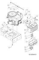 Ersatzteile MTD Rasentraktor 11.5/96 Typ: 13A1660F655  (2004) Motorzubehör 