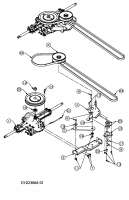 Ersatzteile MTD Rasentraktor 11.5/96 Typ: 13A1660F655  (2004) Fahrantrieb 