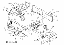 Ersatzteile MTD Rasentraktor 11.5/96 Typ: 13A1660F655  (2004) Rahmen 