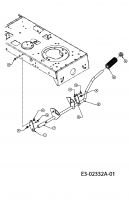 Ersatzteile MTD Rasentraktor B 155 Typ: 13AA688G678  (2004) Pedale 