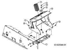 Ersatzteile MTD Rasentraktor 11.5/96 Typ: 13A1660F655  (2004) Armaturenbrett 