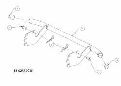 Ersatzteile Massey Ferguson Rasentraktoren MF 30-15 RH Typ: 13AV715A695  (2010) Stoßstange