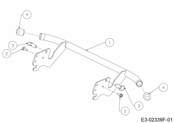 Ersatzteile Tigara Rasentraktoren TG 15/96 H Typ: 13H279KF649  (2016) Stoßstange