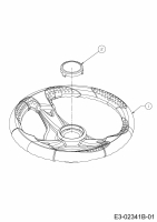 Ersatzteile Colombia Rasentraktoren PX 16 B 92 H Typ: 13AM71GE646  (2014) Lenkrad