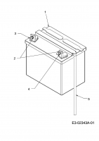 Ersatzteile Gutbrod Rasentraktoren GLX 92 RH Typ: 13CV516E690  (2007) Batterie