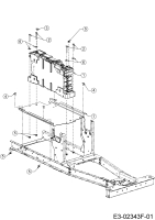 Cub Cadet Ersatzteile E-Rasentraktoren LR2 ES76 33AA27JD603 (2020) Batterie