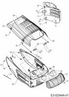 Ersatzteile M Tech Rasentraktoren M 220/105 A Typ: 13AU488N605  (2009) Motorhaube 8-Style