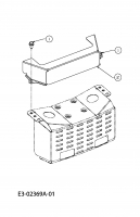 Ersatzteile MTD Rasentraktor RH 150/105 Typ: 13A3488N600  (2006) Hitzeschutz 