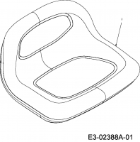 Ersatzteile MTD Rasentraktor 125/96 Typ: 13AH650F752  (2005) Sitz 