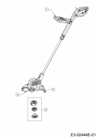 Ersatzteile WOLF-Garten Elektro Rasentrimmer LYCOS E/500 T Typ: 41AE5TET650 (2021) Grundgerät 