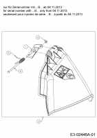 Ersatzteile MTD Rasentraktor Smart RF 125 Typ: 13CH765F600  (2014) Deflektor (Serienummer ...B...) ab 04.11.2013 