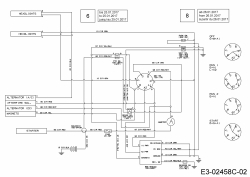 Ersatzteile MTD Rasentraktor 20/42 Typ: 13BT77KS308  (2017) Schaltplan 