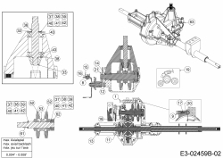 Cub Cadet Ersatzteile Rasentraktoren CC 714 TC 13H276DC603  (2016) Getriebe