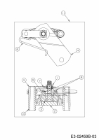 Cub Cadet Ersatzteile Rasentraktoren CC 714 TC 13H276DC603  (2016) Bremse