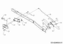 Ersatzteile MTD Rasentraktor Minirider 60 SD Typ: 13A625JC600  (2014) Mähwerksaushebung 