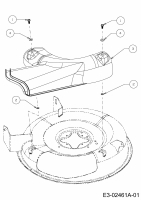 Ersatzteile MTD Rasentraktor Minirider 60 SD Typ: 13A625JC600  (2014) Deflektor 