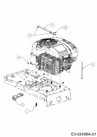 Ersatzteile MTD Rasentraktor 420/38 Typ: 13A2765F308  (2015) Motorzubehör 