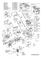 Ersatzteile MTD Benzin Rasenmäher mit Antrieb 46 SPK-60 Typ: 12A-687D600  (2007) Grundgerät 