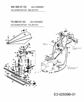 Ersatzteile Merox Balkenmäher MXBM 87-50 Typ: 25A-FM8R667  (2009) Holm, Mähbalken