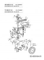 Ersatzteile Merox Balkenmäher MXBM 87-50 Typ: 25A-FM8R667  (2009) Fahrantrieb, Räder