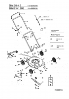 Ersatzteile Budget Motormäher BBM 510-1 SBS Typ: 11A-020D619  (2005) Grundgerät