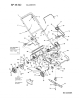 Ersatzteile MTD Benzin Rasenmäher mit Antrieb SP 56 SD Typ: 12A-288E678  (2005) Grundgerät 