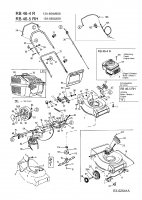 Ersatzteile Raiffeisen Motormäher mit Antrieb RB 46-5 RH Typ: 12A-658Q628  (2005) Grundgerät