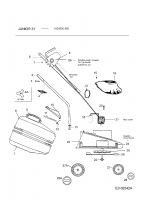 Ersatzteile MTD Elektro Rasenmäher ohne Antrieb Junior 31 Typ: 18D-D0C-600 (2005) Grundgerät