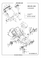 Ersatzteile Gutbrod Motormäher HB 4045 LSH Typ: 11AMA4BQ690  (2006) Grundgerät