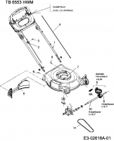Ersatzteile Troy-Bilt Motormäher mit Antrieb TB 6553 HWM Typ: 12AD568G609  (2006) Getriebe, Unterholm