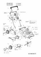 Ersatzteile Gutbrod Motormäher HB 4645 MH Typ: 11C-70AQ690  (2006) Grundgerät