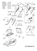 Ersatzteile Merox Elektromäher MX 45 E Typ: 18E-T4H-667  (2007) Holm