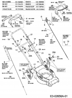 Ersatzteile Gutbrod Motormäher mit Antrieb HB 45 RLSK Typ: 12E-T57D690  (2006) Bowdenzüge, Holm