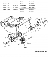 Ersatzteile Gutbrod Motormäher mit Antrieb HB 45 RLSK Typ: 12E-T57D690  (2006) Getriebe 618-04364