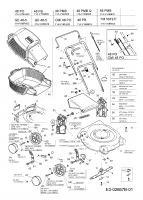 Ersatzteile MTD Benzin Rasenmäher ohne Antrieb 48 PO Typ: 11A-V1ML600  (2008) Grundgerät 