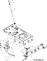 Ersatzteile MTD Rasentraktor RS 125/96 Typ: 13A1762F600  (2007) Lenkung 