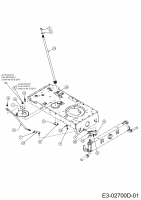 Ersatzteile Verts Loisirs Rasentraktoren VLH 107 B Typ: 13CT79KG617  (2013) Lenkung