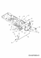 Ersatzteile Massey Ferguson Rasentraktoren MF 42-18 SH Typ: 13BJ796G695 (2012) Vorderachse