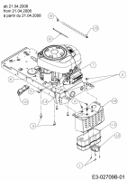 Ersatzteile Mastercut Rasentraktoren Mastercut 76 Typ: 13AH760C659  (2008) Motorzubehör ab 21.04.2008