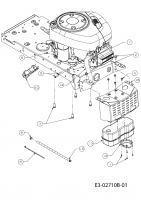 Ersatzteile Edenparc Rasentraktoren EP 175/107 H Typ: 13AN799G408  (2008) Motorzubehör