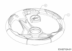 Ersatzteile MTD Rasentraktor P 200 HN Typ: 13AT713N678  (2010) Lenkrad 