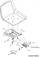 Ersatzteile MTD Rasentraktor JF 135 H Typ: 13AH793F478  (2007) Sitzträger 