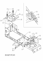 Ersatzteile MTD Rasentraktor 115/96 Typ: 13AH761F624  (2010) Rahmen 