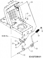 Ersatzteile MTD Rasentraktor JF 135 H Typ: 13AH793F478  (2007) Geschwindigkeitsregelung, Pedale 