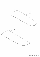 Ersatzteile MTD Rasentraktor Smart RF 145 H Typ: 13HM795F600  (2014) Trittbrettbelag 